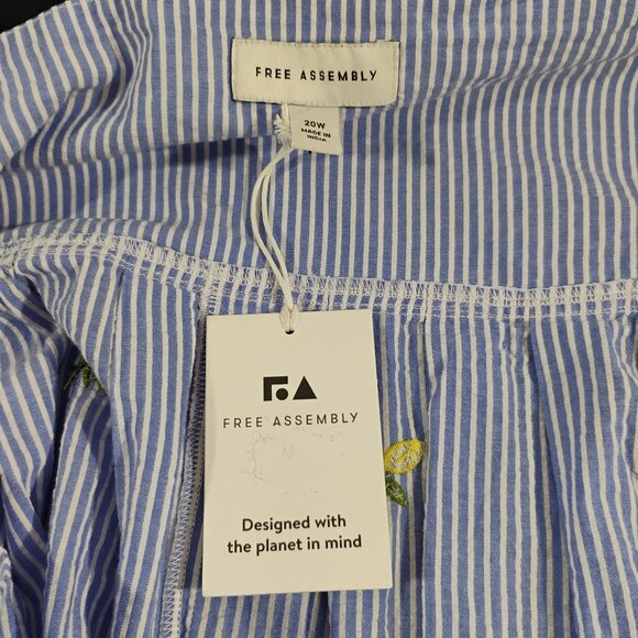 Free Assembly Women’s Plus Pleated Cotton Maxi Skirt | Size 20W | NWT - Picture 15 of 16